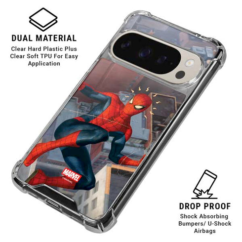 Marvel Spiderman Spidey Sense Google Pixel 9/9 Pro Clear Case
